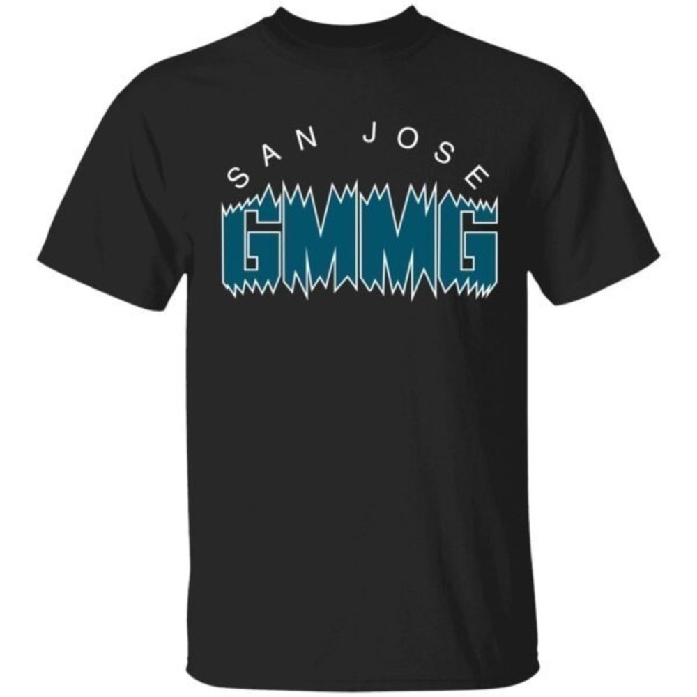 GMMG San Jose Sharks Hockey Team Logo Shirt Sports Fan Tee